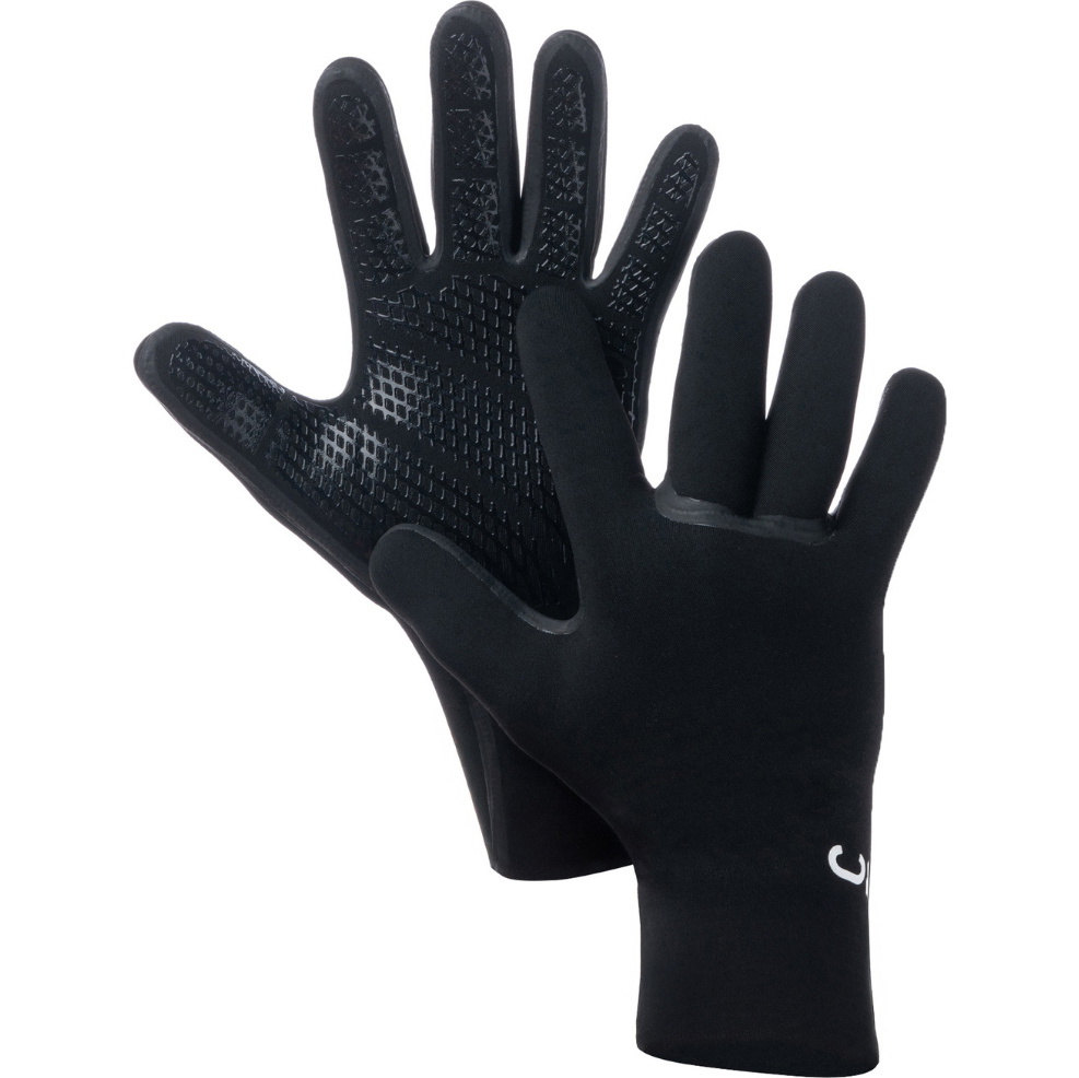 2026 C-Skins Wired 3mm Gloves C-GLWI3S - Black